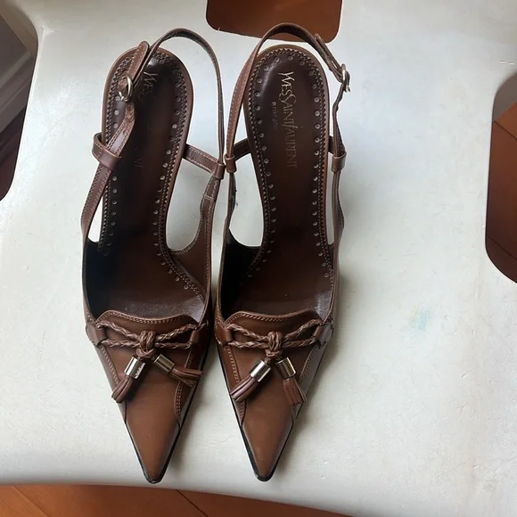 Brown Yves Saint Laurent Heel - Picture 2 of 8